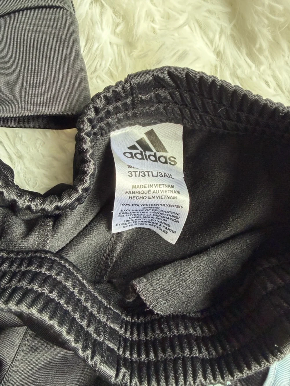 Adidas Toddler Tracksuit Set 2T 3T Black Rainbow Stripe Track Jacket Pants